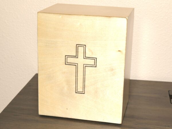 infinity 315 series Urn with Cross engraving